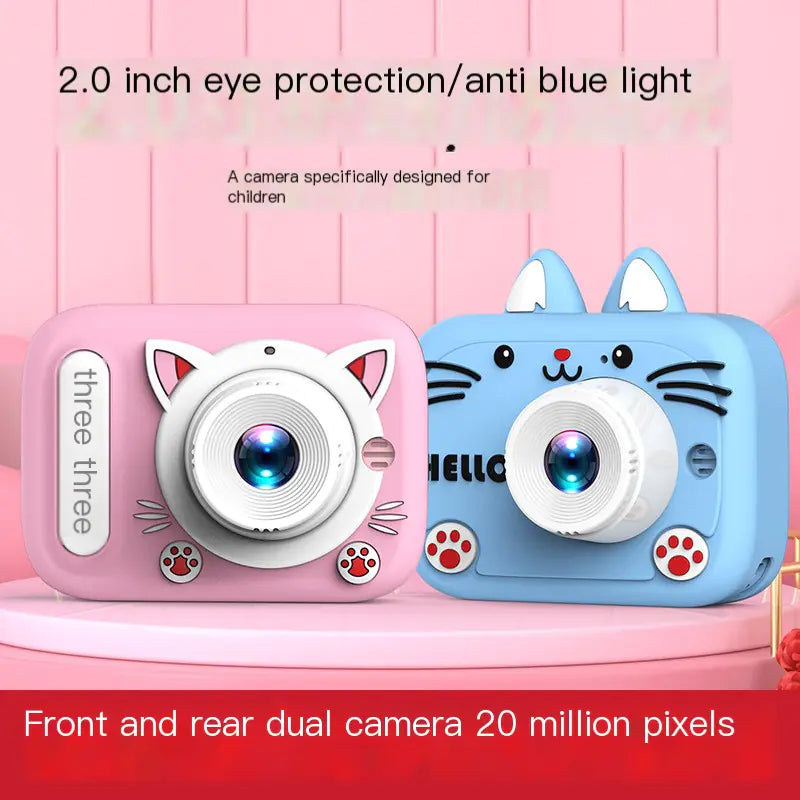 Kids Digital Camera Toy - Cartoon Cat HD Photography