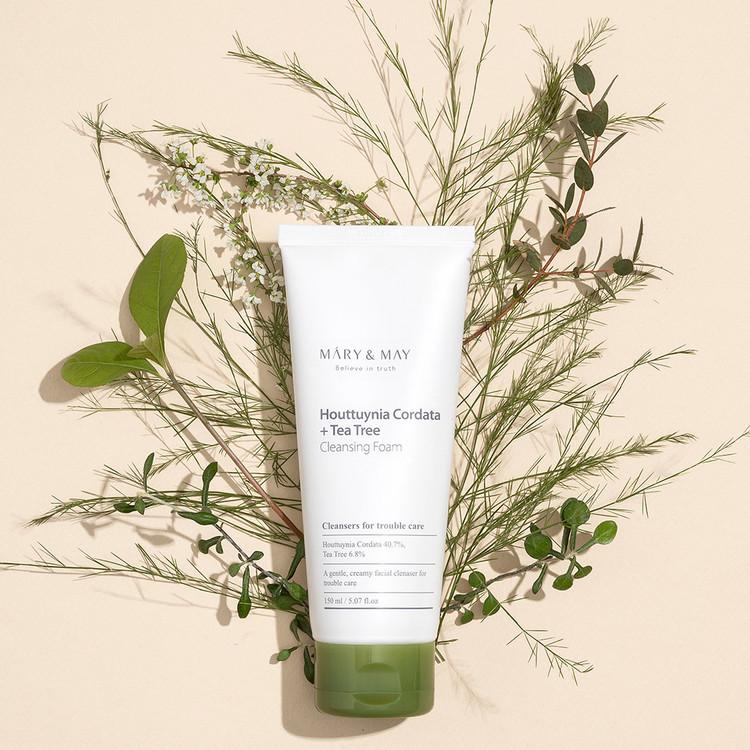 [Mary&May] 1+1 Houttuynia Cordata + Tea Tree Cleansing Foam - 150ml