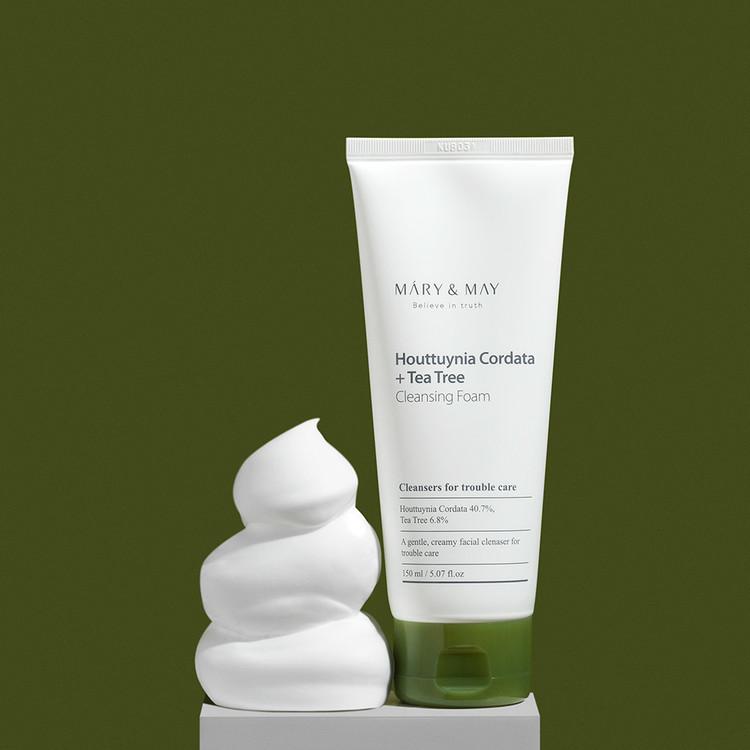 [Mary&May] 1+1 Houttuynia Cordata + Tea Tree Cleansing Foam - 150ml