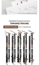 [WAKEMAKE] Powder Jet Dual Brow 0.75g - #07 Neutral Brown
