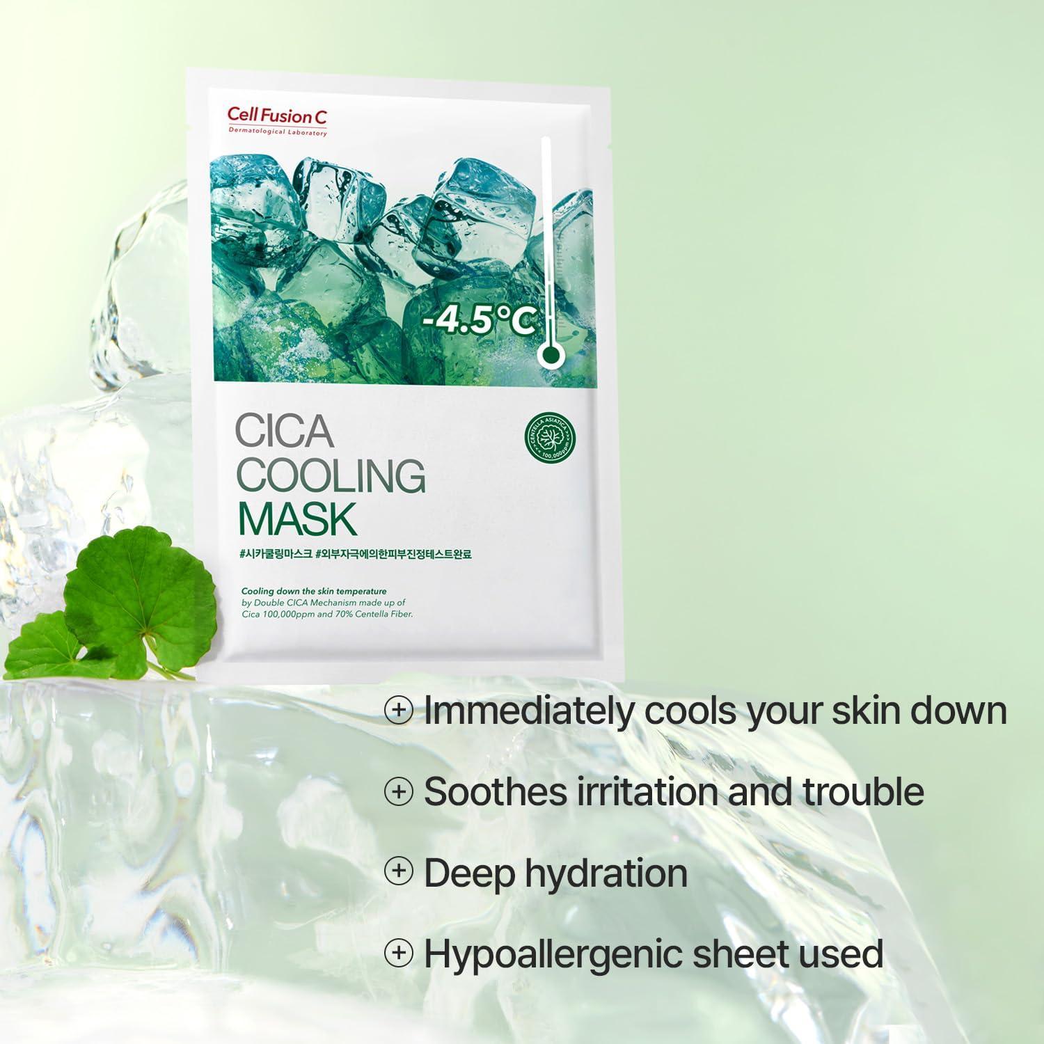 [CellFusionC] Cica Cooling Mask - 5 sheets