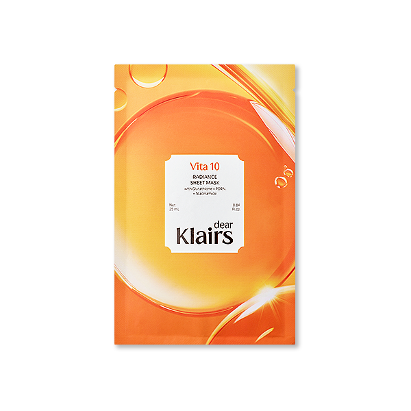 [Dear,Klairs] Vita 10 Mascarilla en Hoja Iluminadora 25 ml