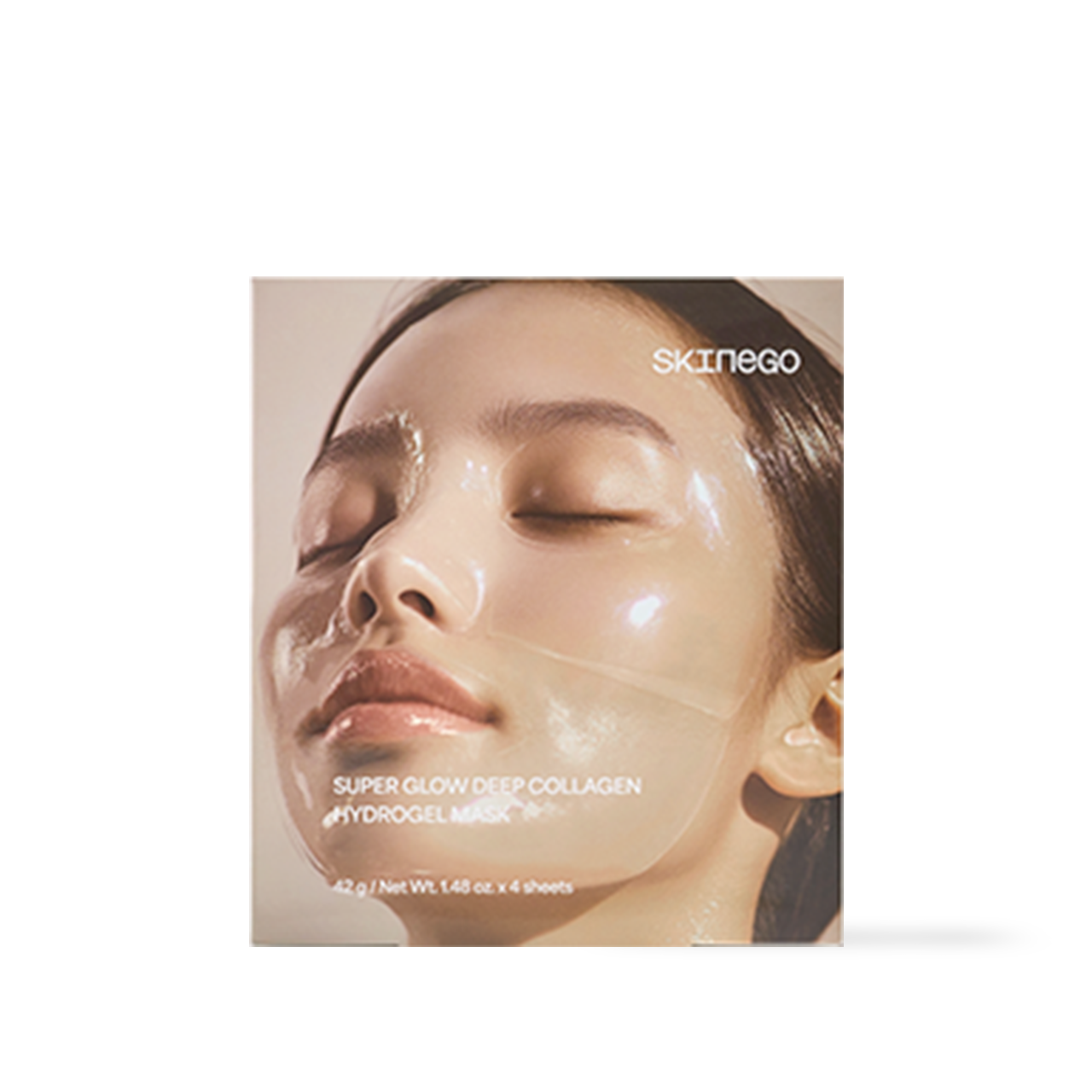 [Skinego] Mascarilla de hidrogel de colágeno profundo Super Glow 4 unidades