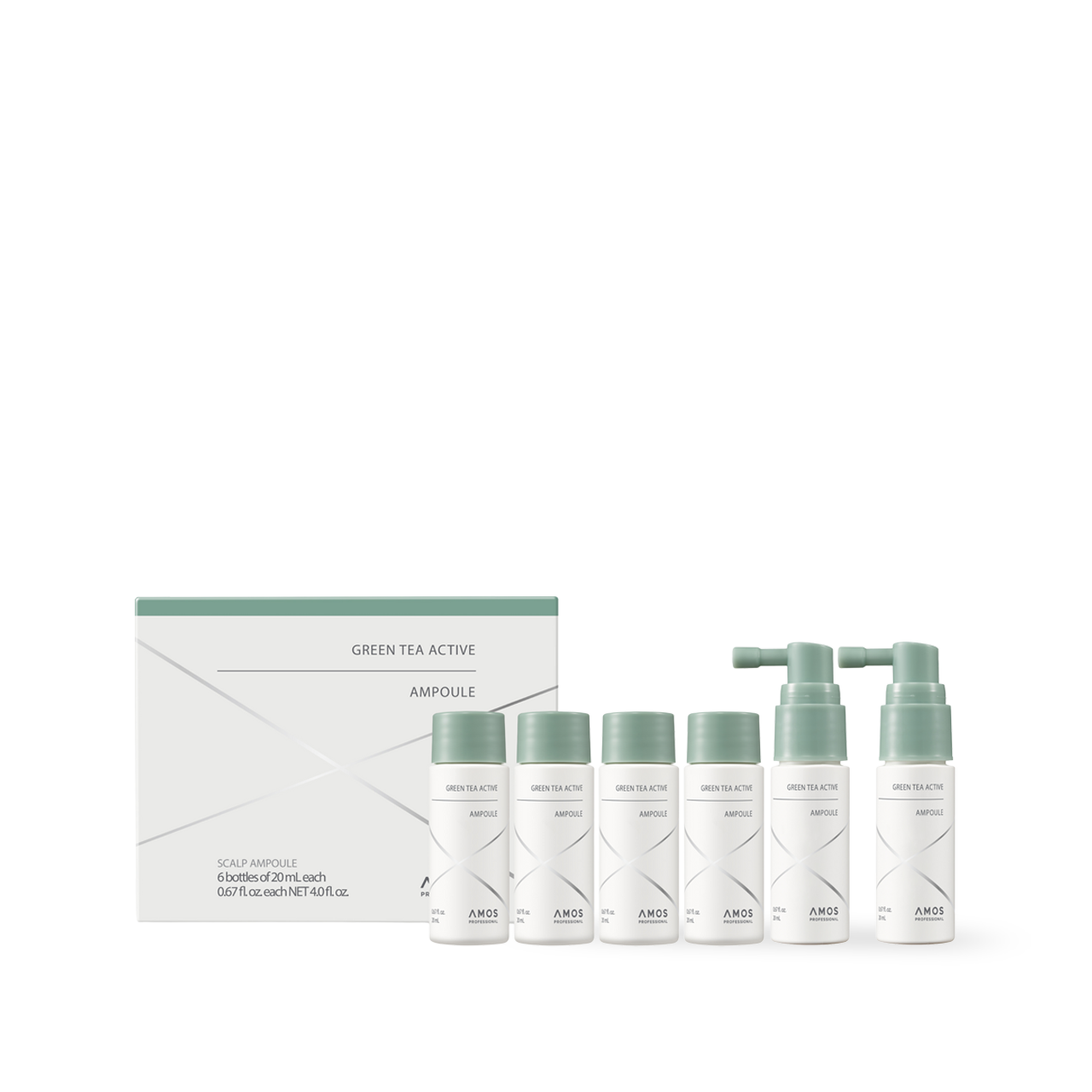 [Amos] PROFESSIONAL GREEN TEA ACTIVE AMPOULE 20ml*6ea