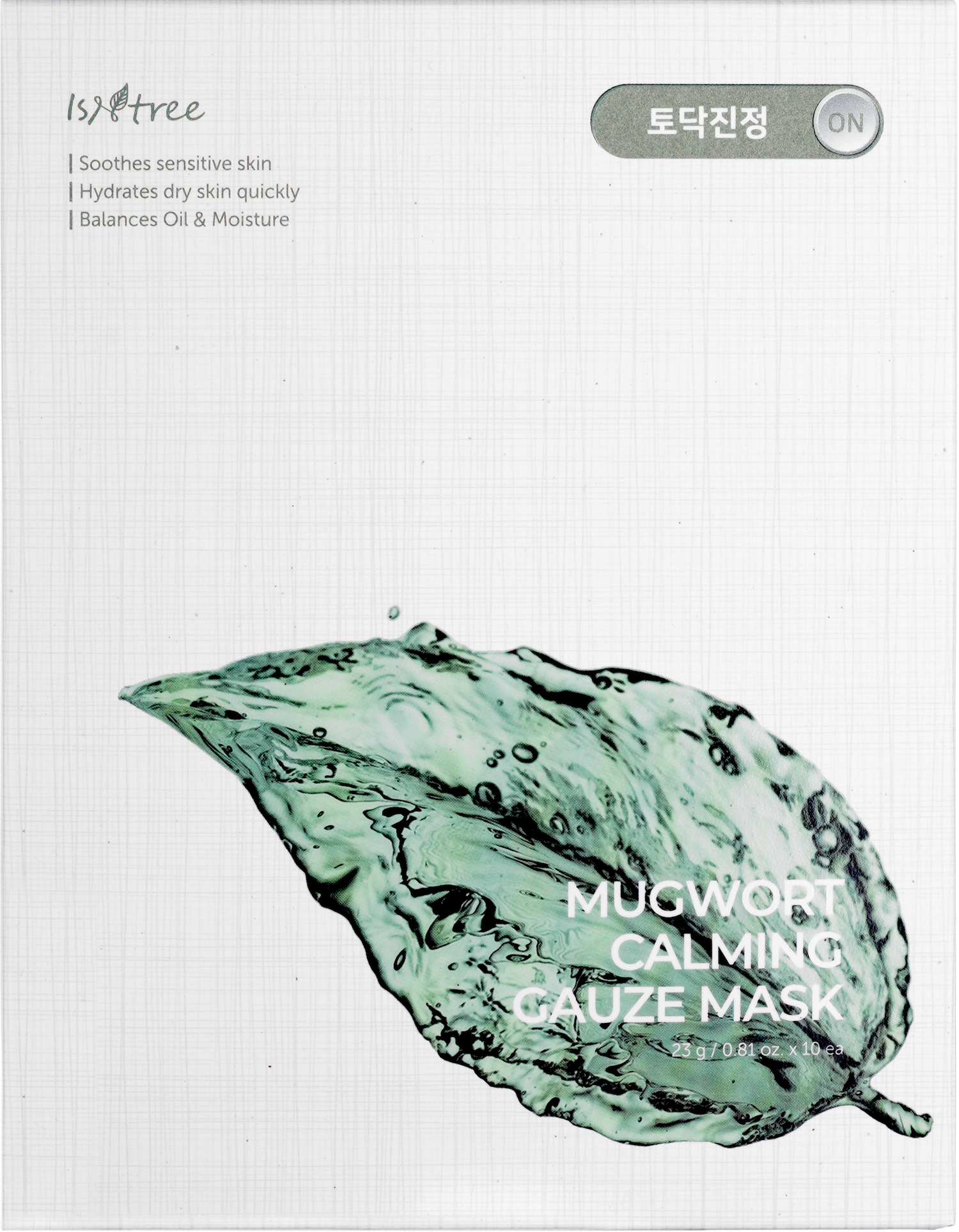 [Isntree] Mugwort Calming Gauze Mask 23g*10ea