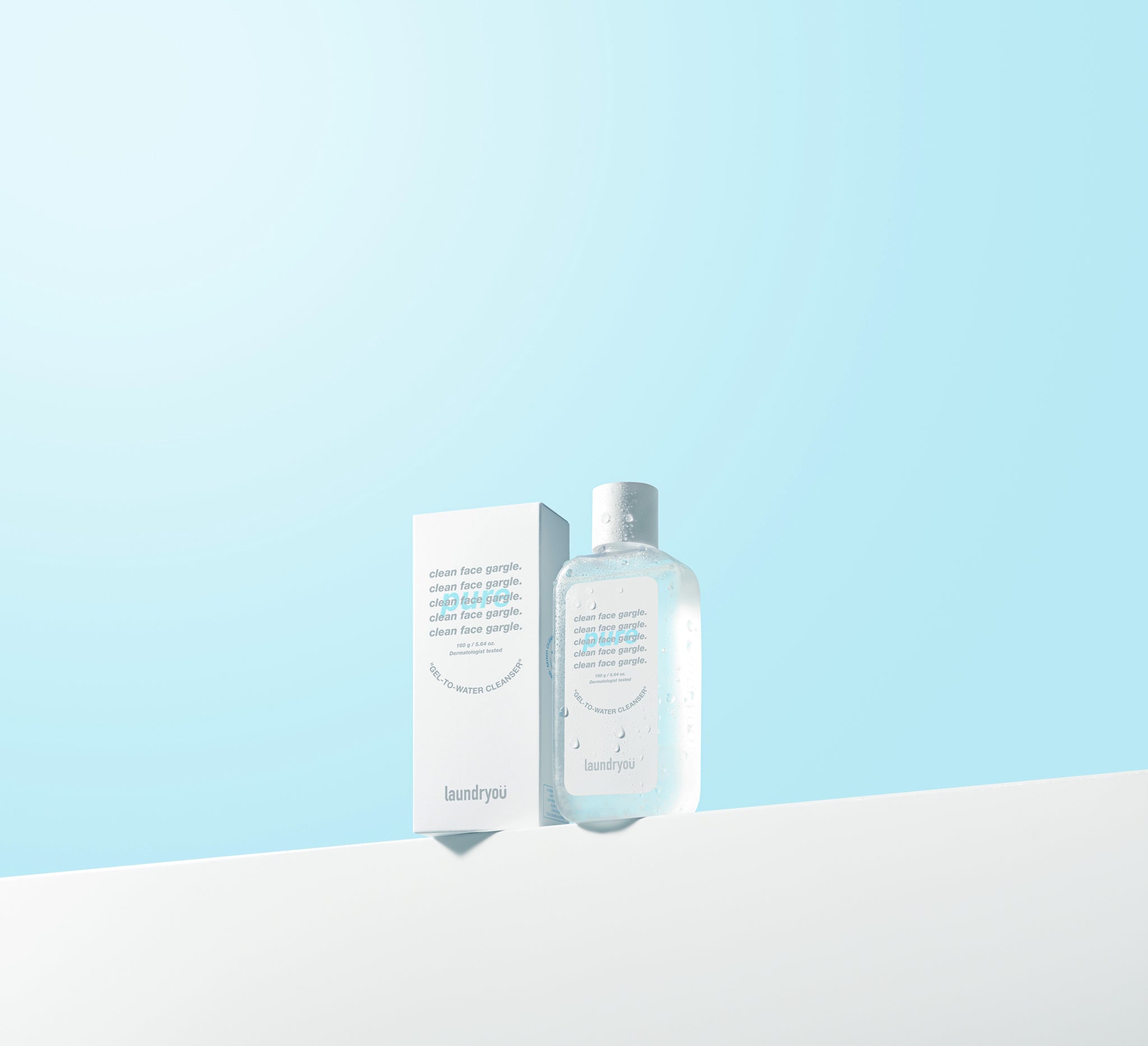[Laundryou] Clean Face Gargle Gel-to-Foam Cleanser PURE 160g