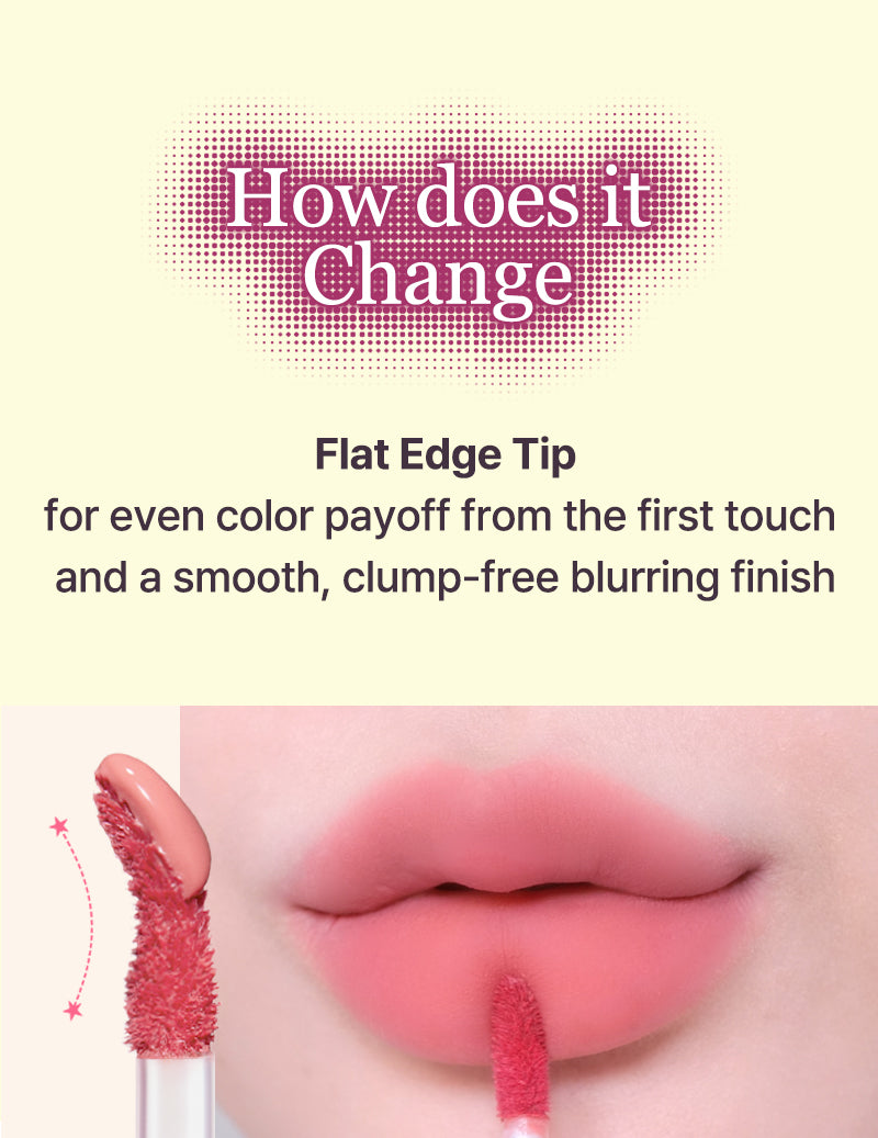 [Tiptoe] Blurlet Sorbet Tint 4ml - 6 Colors