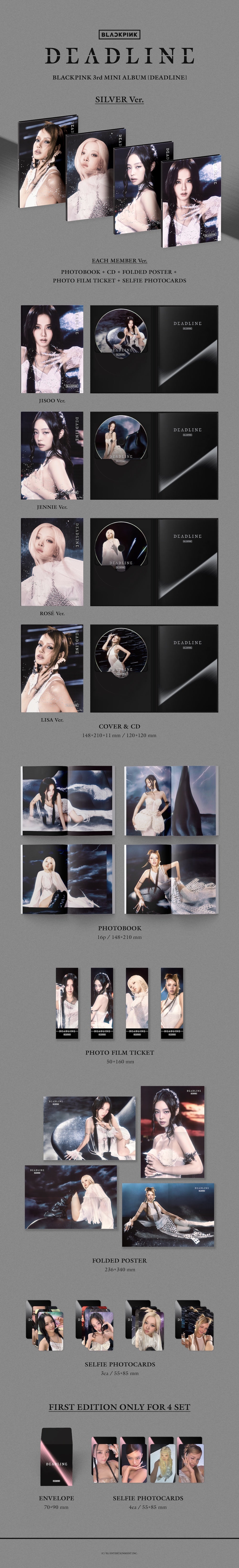 [BLACKPINK] BLACKPINK 3rd MINI ALBUM [DEADLINE] SILVER Ver. - LISA ver.