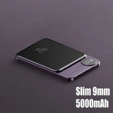 10000mAh MagSafe Magnetic Power Bank PD20W 15W Wireless Fast Charger, External Auxiliary Battery Pack for iPhone 15/14/13