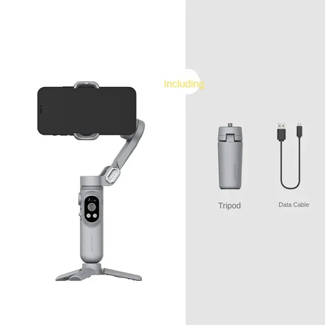 XPro Mobile Phone 3-Axis Anti-Shake Stabilizer, Handheld PTZ Gimbal for TikTok Short Video Vlog Shooting & Live Broadcast Support