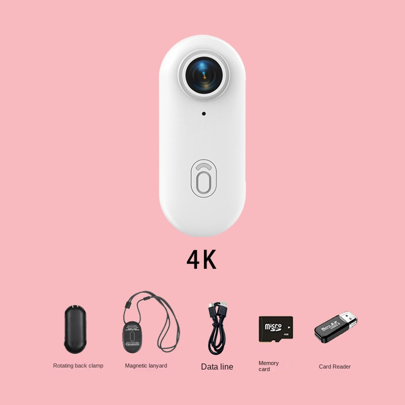 Thumb Bike Camera with Magnetic Back Clip, Mini Sports Action Camera & Thumb Recorder for Cycling, Outdoor Adventure & Pet Monitoring