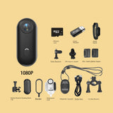 Thumb Bike Camera with Magnetic Back Clip, Mini Sports Action Camera & Thumb Recorder for Cycling, Outdoor Adventure & Pet Monitoring