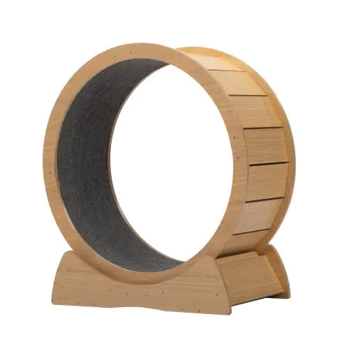 Wooden Cat Running Wheels