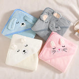 Soft Coral Fleece Newborn Wrap Blanket for Infants