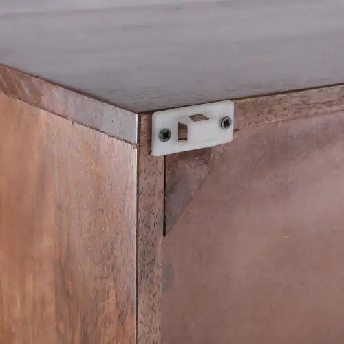 Wooden Three Bucket Cabinet