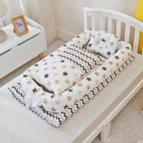 Foldable Portable Crib with Bionic Infant Mattress