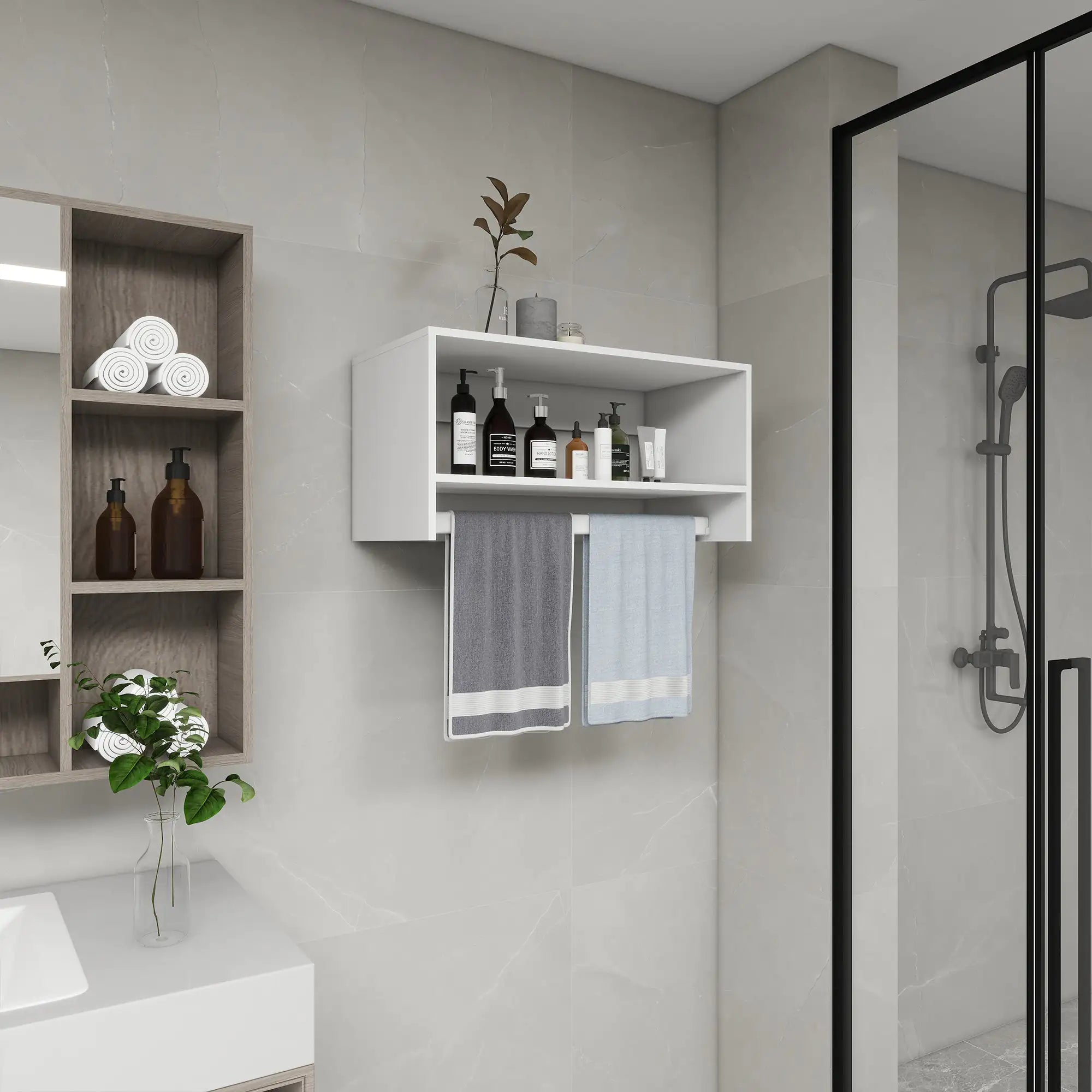B2 Modular Wood Closet Organizer